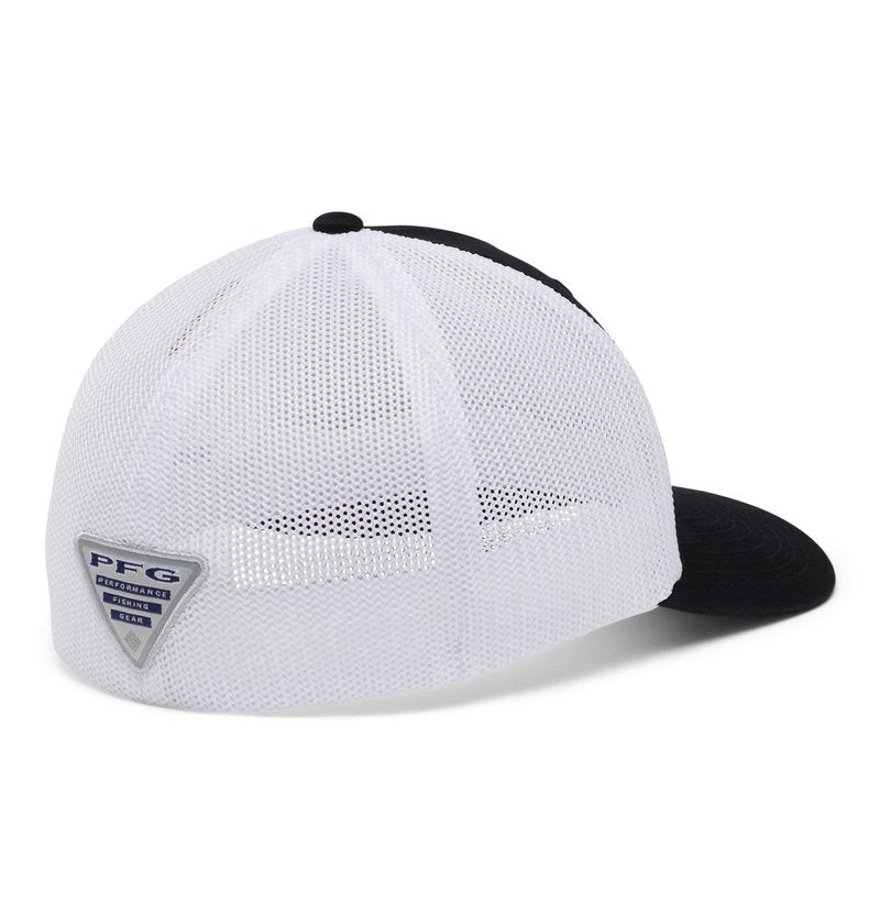 Columbia Unisex PFG Hooks Mesh Ball Cap-High Crown, Black/Gold, XX-Large