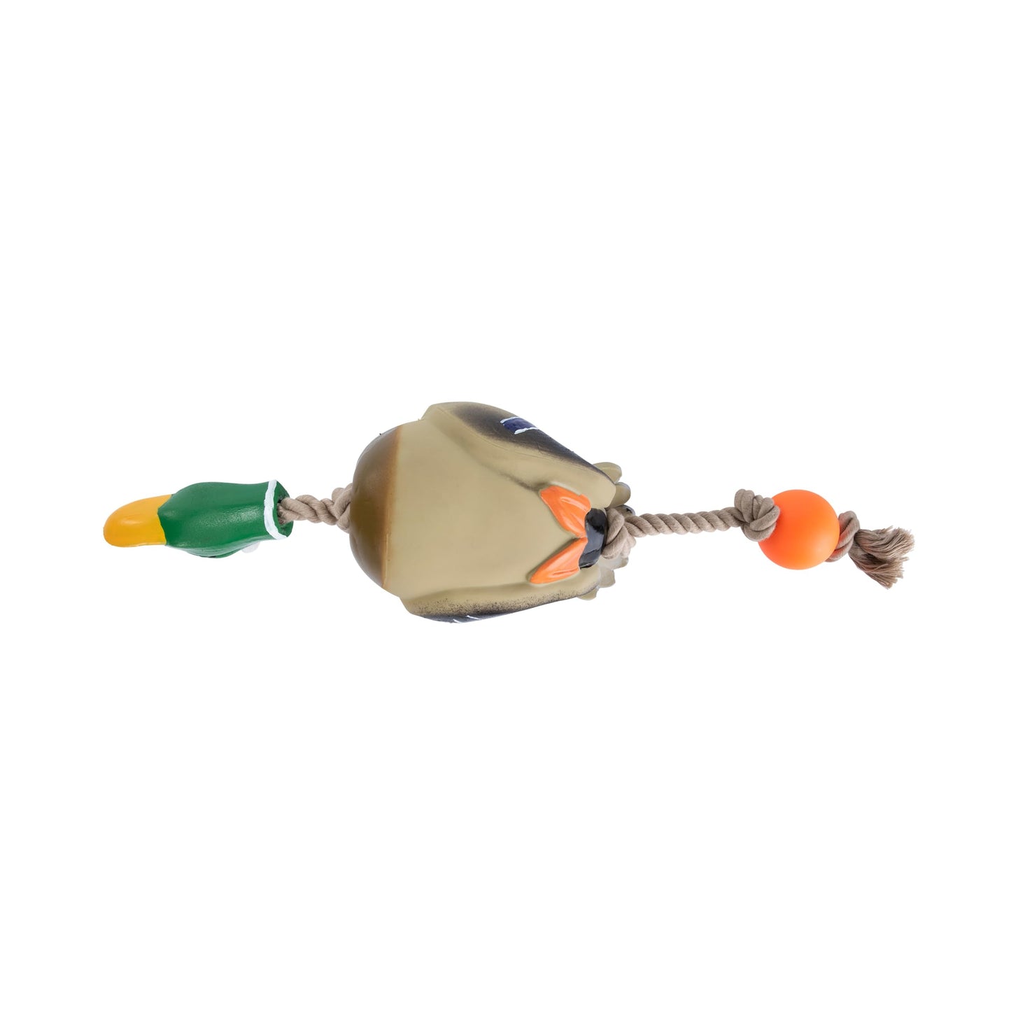 Browning Pet Training Tools, Durable Dog Toys for Tug and Fetch, Rubber Duck Rope, One Size
