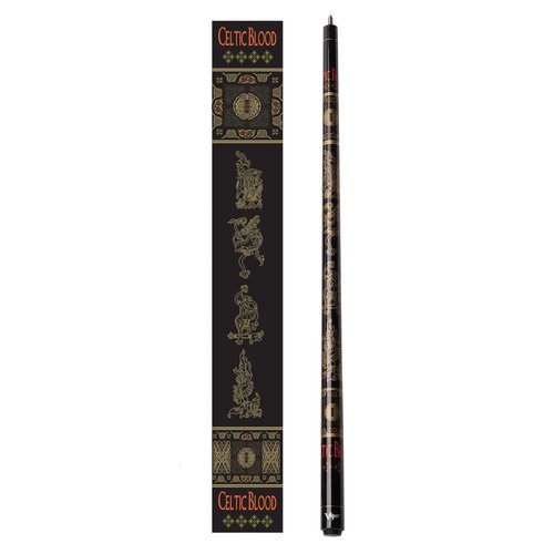Viper by GLD Products Underground 58" 2-Piece Billiard/Pool Cue, Celtic Blood, 19 Ounce,Black,50-0658-19