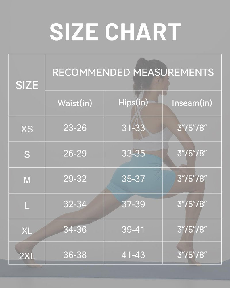Moozava Womens 5" Athletic Biker Shorts with PocketHigh Waisted Tummy Control Non See Through Spandex Booty Shorts for Workout Yoga Gym Running Black M