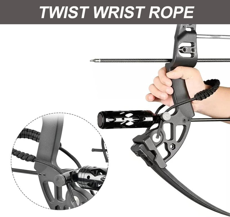 Adjustable Archery Bow Sling - Braided Wrist Strap for Compound Bow Hunting | Durable & Comfortable