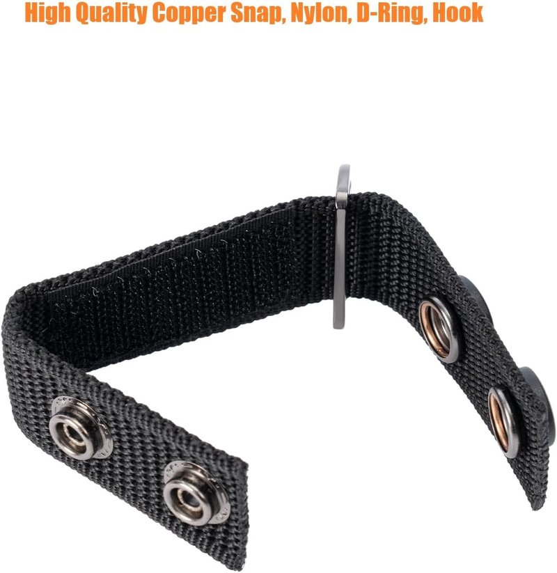 Duty Belt Suspenders with Metal Ring Attachments - Utility Tool Connectors for Police Harnesses