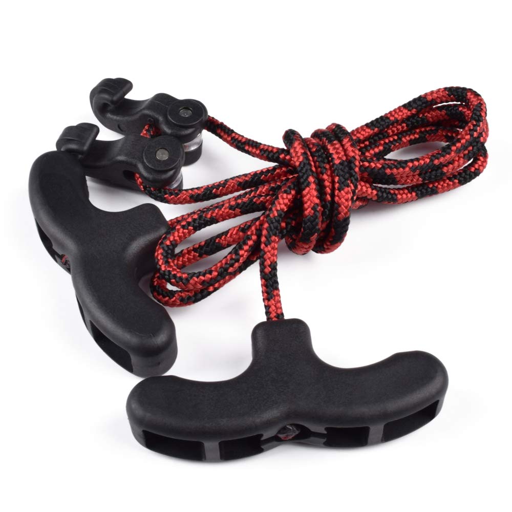 SHENG-RUI Crossbow Cocking Device Double Handle Crossbows Rope Cocker Aid Cocking String Tool