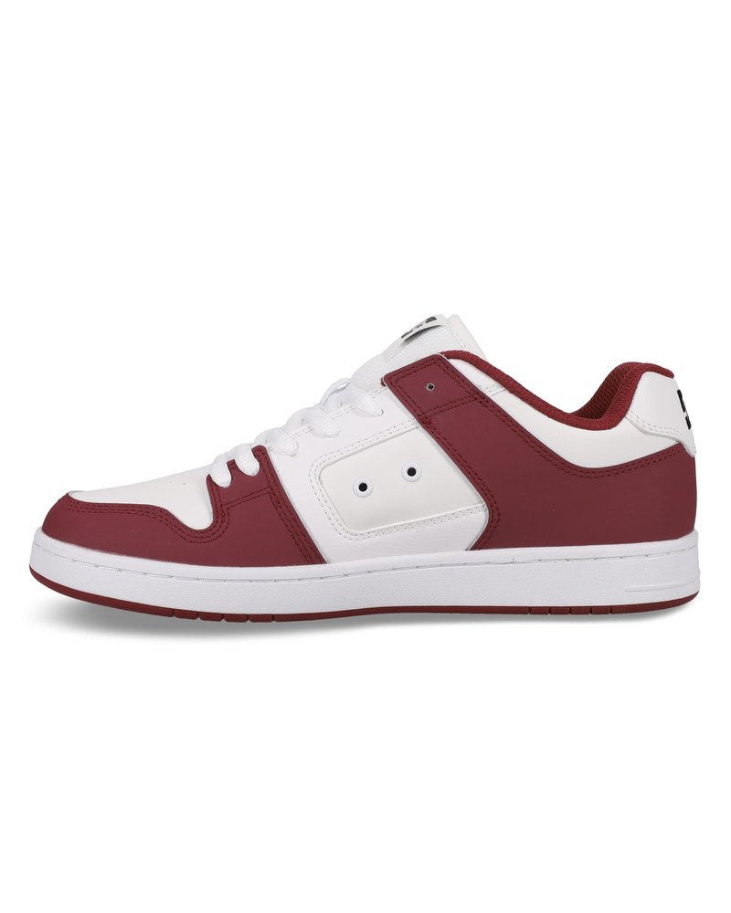 DC Men's Manteca 4 Skate Shoe, White/DEEP RED/Black, 7.5
