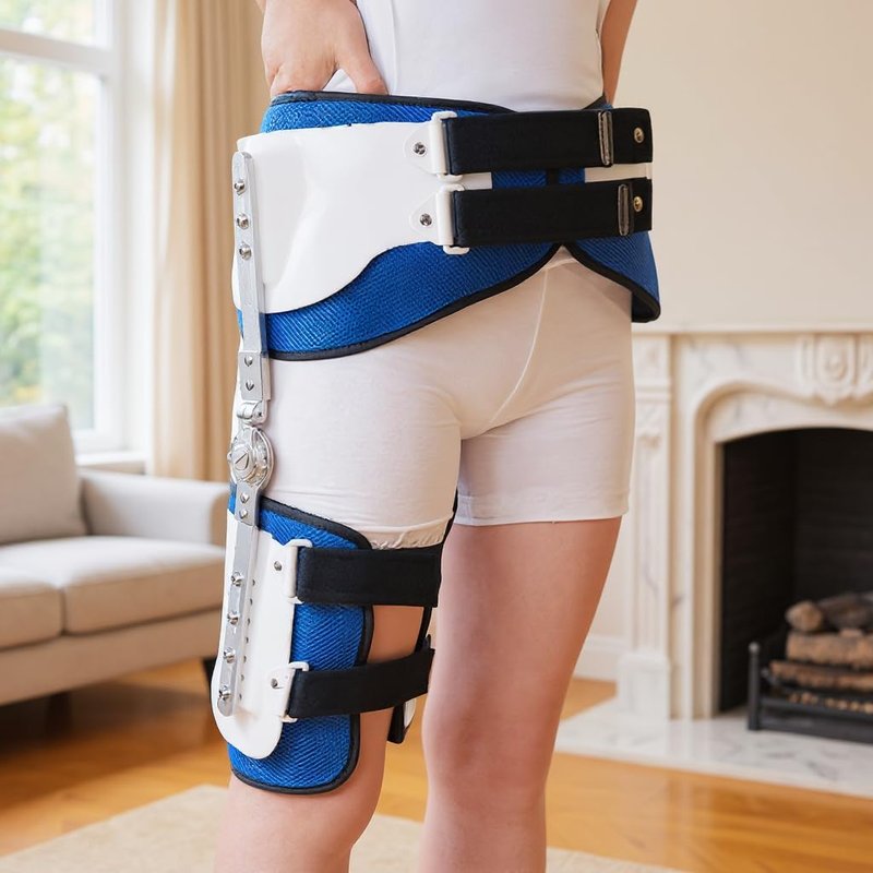 JorWystia Hip Abduction Brace, Post Op Joint Protection Stabilizer, Universal Size, Medical Support for Hip Replacements, Sciatica Pain Relief