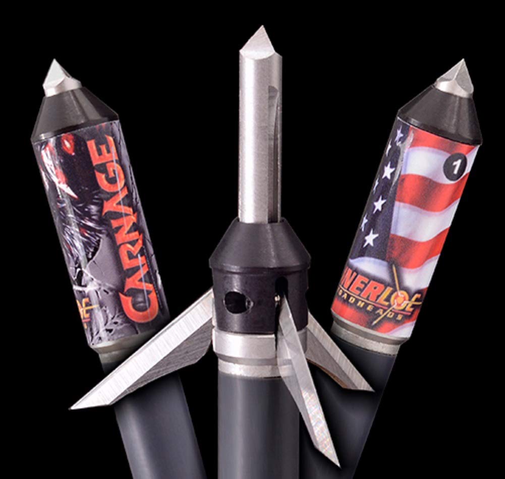 Innerloc Carnage 100 Grain Expandable Broadhead for Crossbows