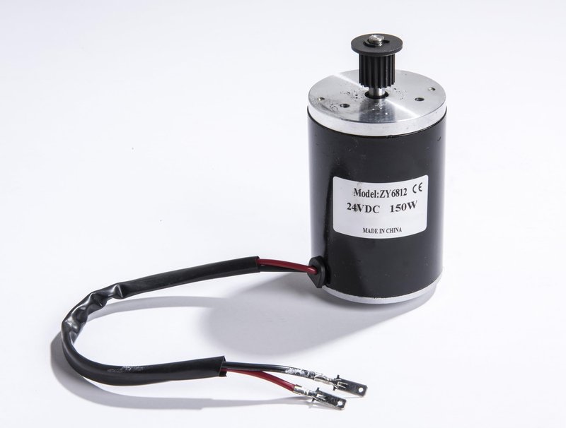 HiGear 150W Watt 24V Pulley with 19T Volt DC Brush Electric Motor Unite ZY6812 f Scootes DIY Kids Kart 150-GM150115 Works with 12V by Alfa Wheels (150W 3M Pulley 19T)