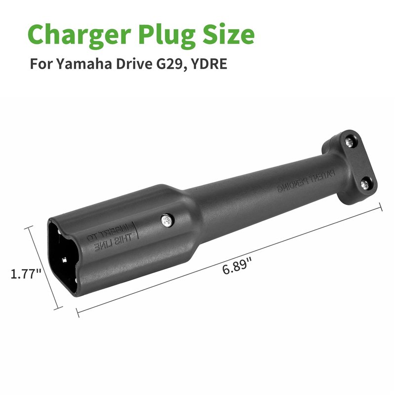 10L0L 48V 3-Pin Battery Charger Plug Connector Kit. Compatible with Yamaha G29 Drive Replace OEM #JW9-82174-00