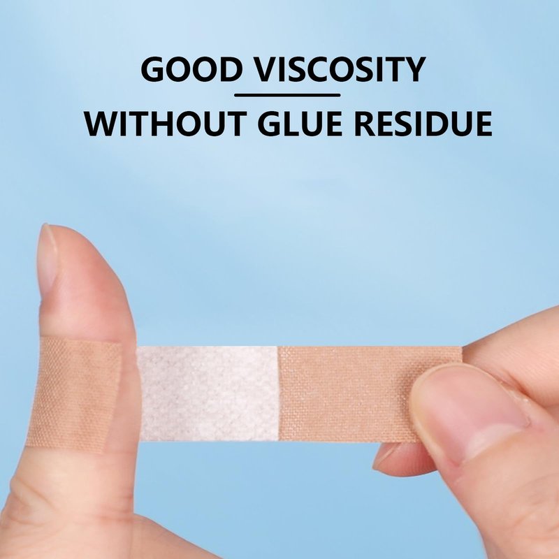 300 Pcs Small Bandages for Face, Mini Bandages Fabric Adhesive Nose Bandages Flexible Breathable Bandages for Small Wound (3/8” x 1.5”)