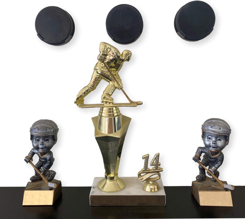 Hockey Puck Display Case Wall Mount - Perfect for Player Gifts | Ice Hockey Wall Decor | Showcase Your Game-Winning Trophy