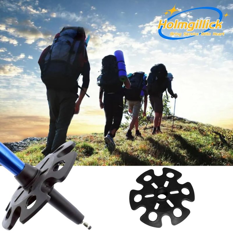 10 pcs Removable Mud Ski Basket Trekking Pole Snowflake Basket,Removable Mud Ski Basket Replacement Accessory for Hiking Poles