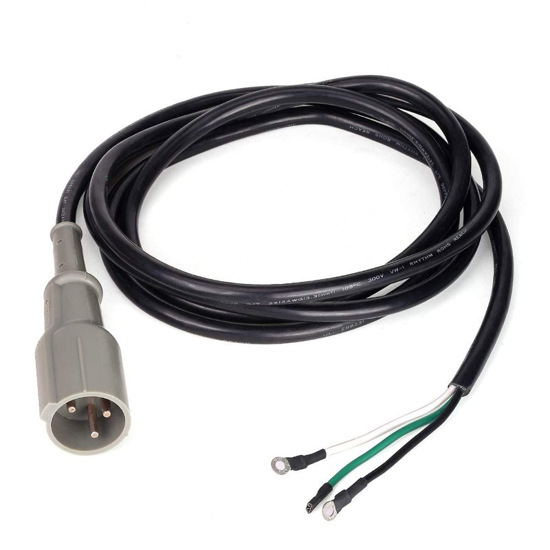 10L0L 48V Charger Plug for Club Car DS & Precedent 1995-2014 Golf Cart, 3-Pin Male Plug with DC Cordset, Replaces OEM# 101828901 103429001 101128901