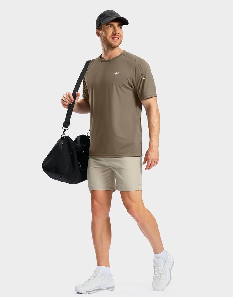 Men's Workout Running T-Shirts - Lightweight Quick Dry Athletic Gym Tee | Short Sleeve Sport Top