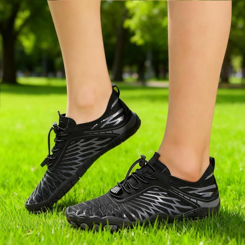 Barefoot Hike Shoes for Men & Women - Breathable Non-Slip Athletic Footwear | Wide Toe Water Shoes for Walking, Running & Swimming