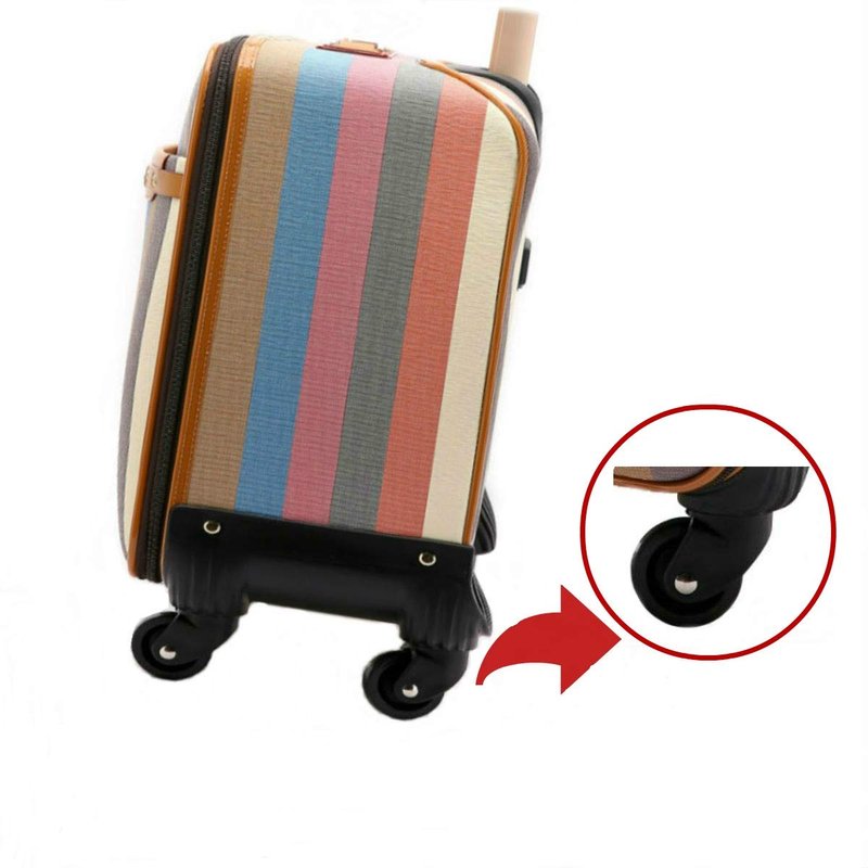 ORO 1 Pair Luggage Wheels Replacement 70mm Case Wheels with 8mm Bearings for Suitcase and Inline Outdoor Skate and Caster Board (70 * 19mm)