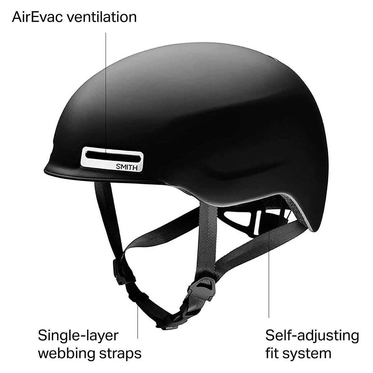 Smith Optics Maze Road Cycling Helmet - Matte Black, Large
