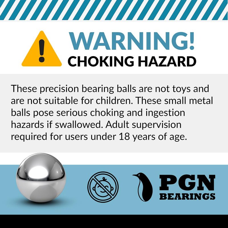 Precision Chrome Steel Bearing Balls - 3/32" Inch G25 | 100 Pieces