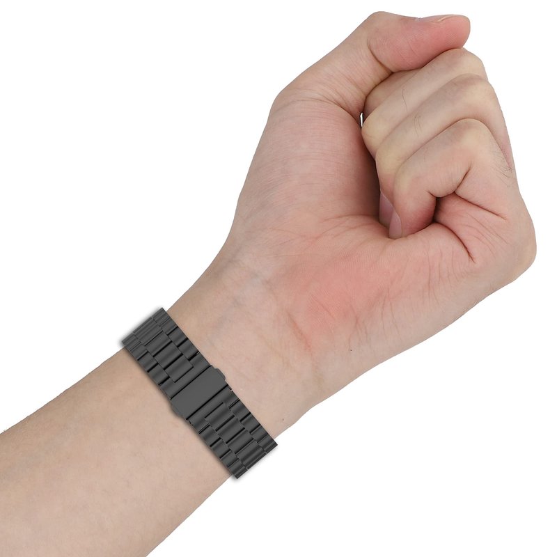 E ECSEM Bands Compatible for Xiaomi Smart Band 9 Pro Stainless Steel Metal Adjustable Sport Business Wristband Bracelet Strap for Xiaomi Band 9 Pro/ 8 Pro Fitness Tracker for Men & Women (Black)