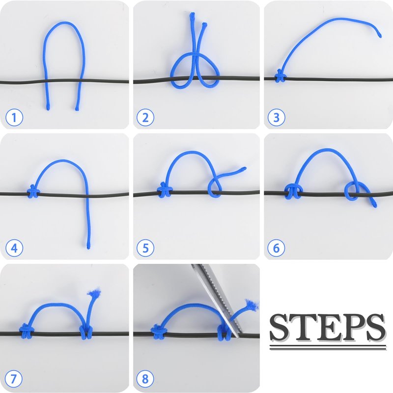 Archerest Bow String D Loop, 10 ft. D Release Nocking Loop Rope for Compound Bowstring Archery (Blue)