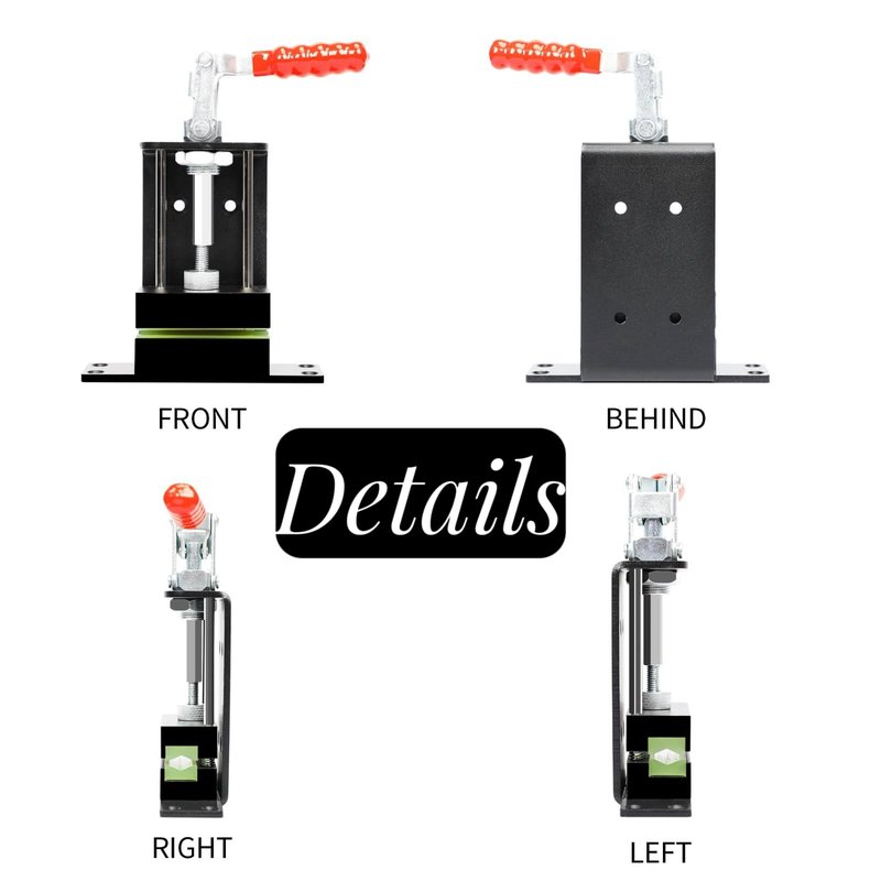 Maysun Heavy-Duty Golf Club Regripping Kit with Shaft Vise Clamp & Grip Remover Tool – Professional Aluminum Bench-Mounted Golf Grip Repair System (4 Screws Included)