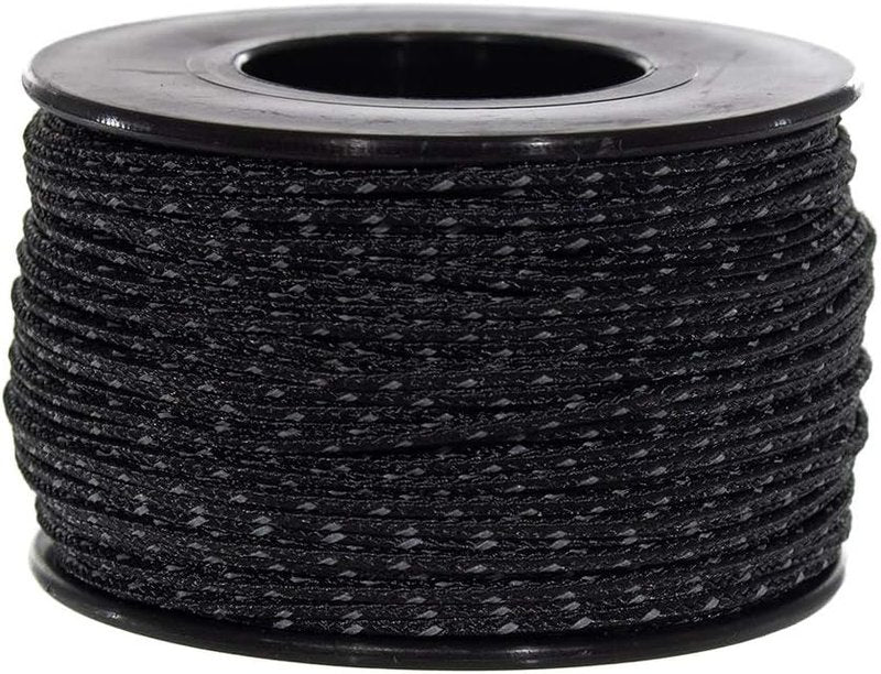 Glow in The Dark Micro Paracord - 1.18mm Diameter, 125 Feet Spool | Reflective Colors Available