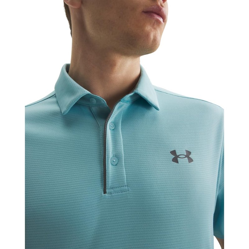 Under Armour Men's Tech Golf Polo, (429) Blue Haze / / Pitch Gray, XX-Large Tall