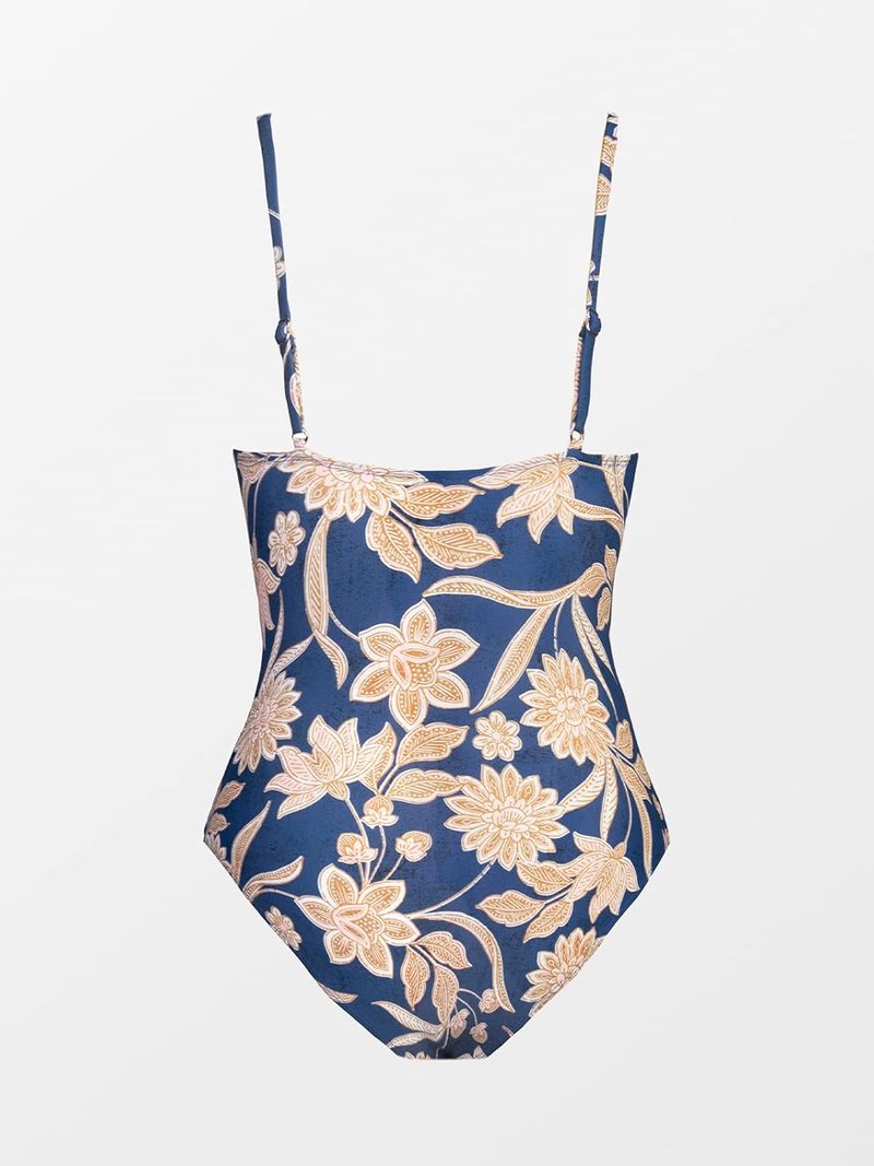 CUPSHE Women's One-Piece Swimsuit - Tummy Control V-Neck Design | Stylish Bathing Suit
