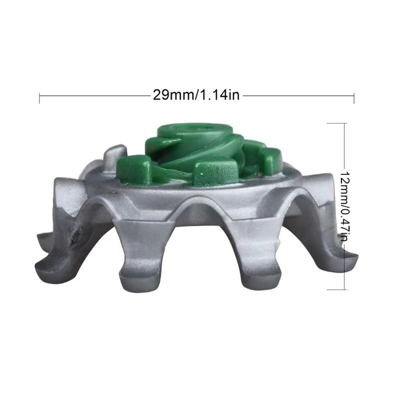 wolfman Soft Golf Shoe Spikes, Golf Spikes Stinger Replacement, Golf Cleats for General Replacement Spikes Eight Pawn Cleat for Shoes Not for Fast Twist 30pcs (Grey-Black)