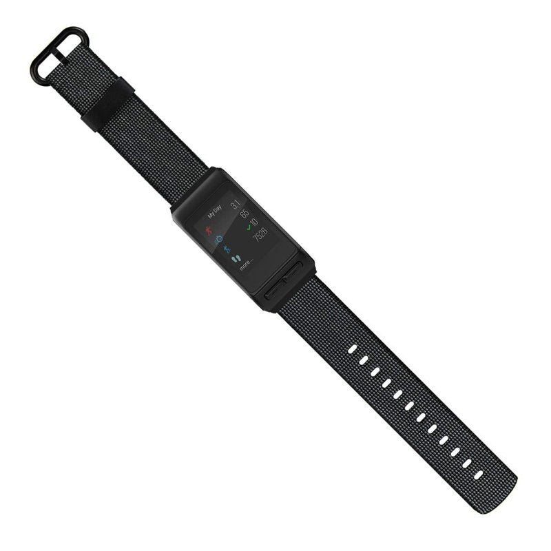 C2D JOY Classic Nylon Weave Band Compatible with vivoactive HR Watch Bands Replacement Accessory Strap - Large (Black)