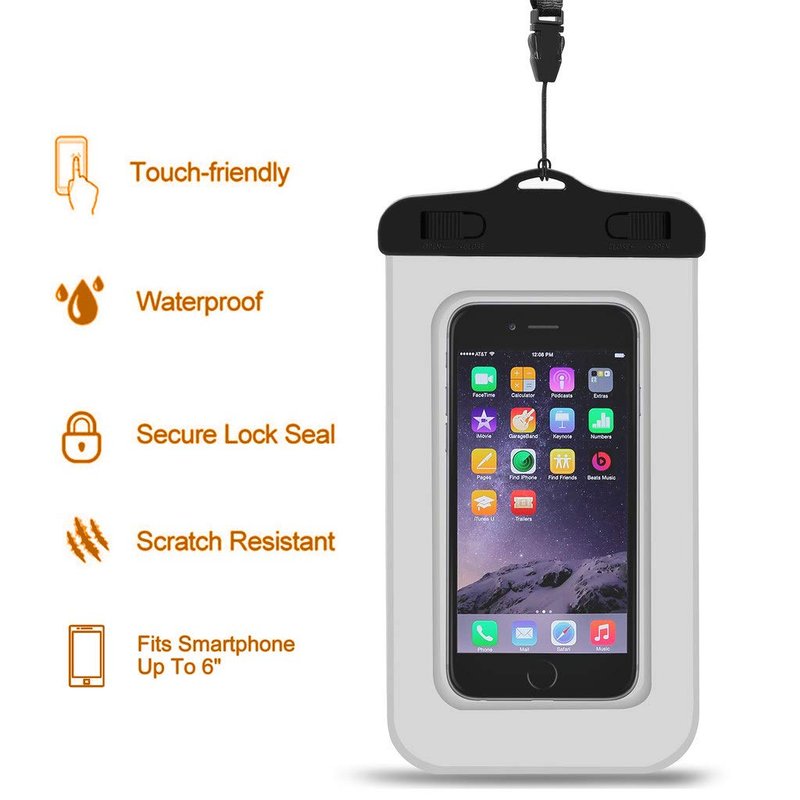 Unigear Dry Bag Waterproof, Floating and Lightweight Bags for Kayaking, Boating, Fishing, Swimming and Camping with Waterproof Phone Case (Gray, 40L)