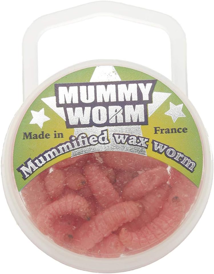 Real Wax Worms - 35 Count Preserved Live Bait for Fishing | Ideal for Trout & Panfish
