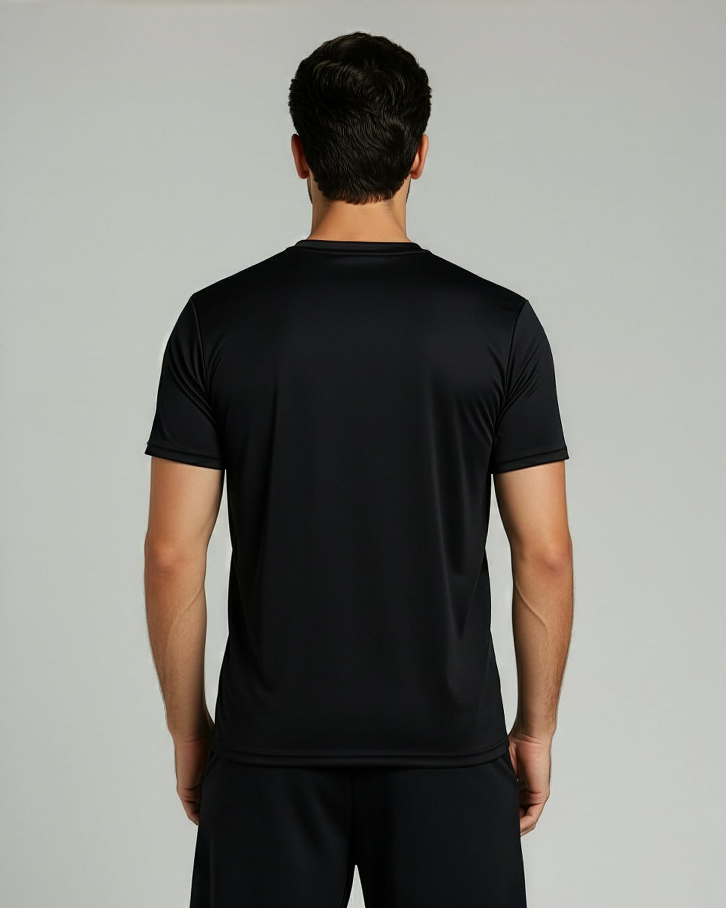 Real Essentials 4 Pack: Men's Dry-Fit Short Sleeve Pocket Crew Performance Athletic T-Shirt-Set 5, XL