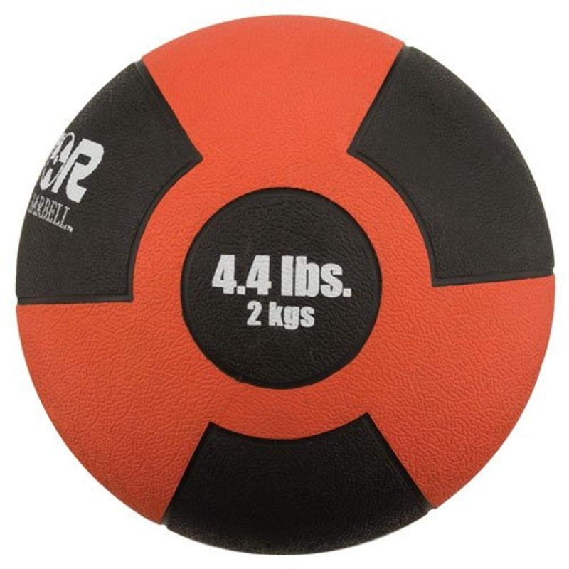 Rubber Medicine Ball - 4.4 lb. - Red