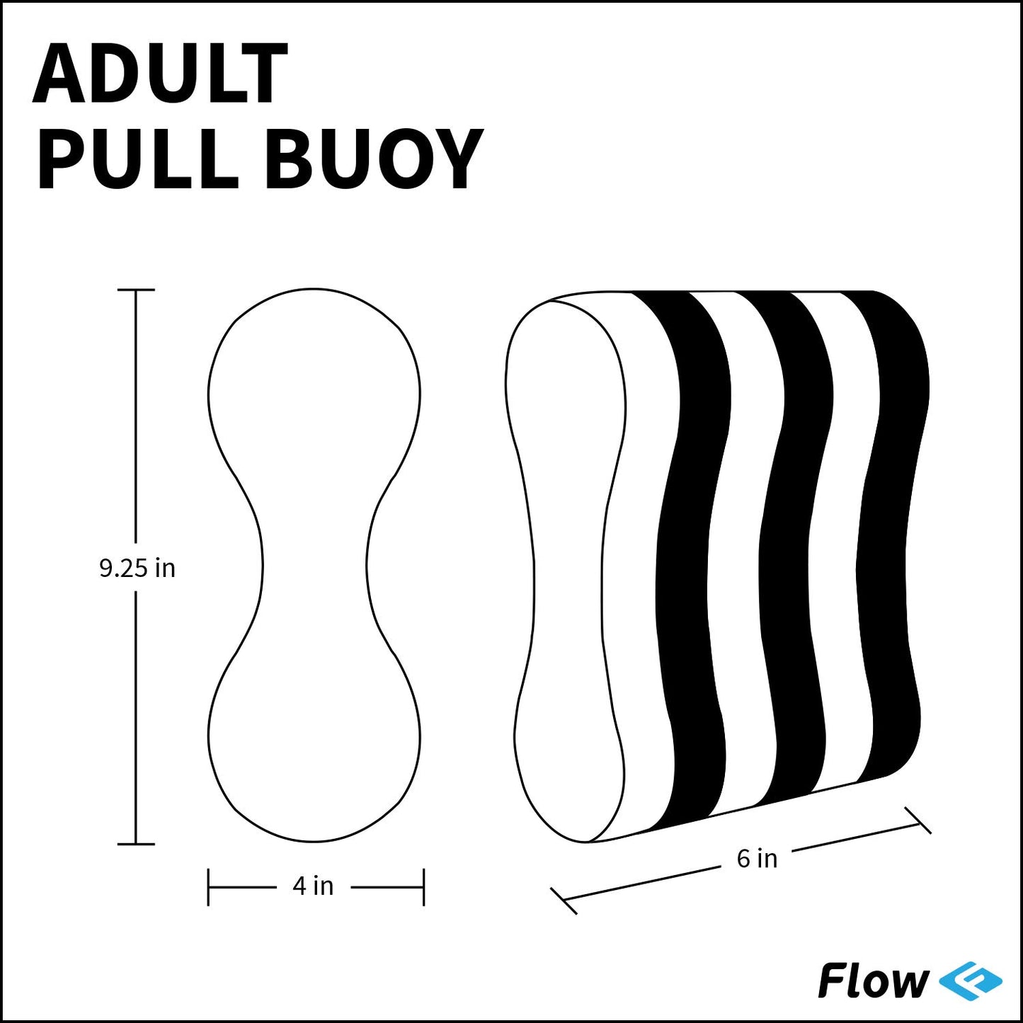 Flow Swim Gear Training Pull Buoy - Pull Float for Pool Lap Swimming in Adult and Junior Sizes (Pink/Black, Junior)