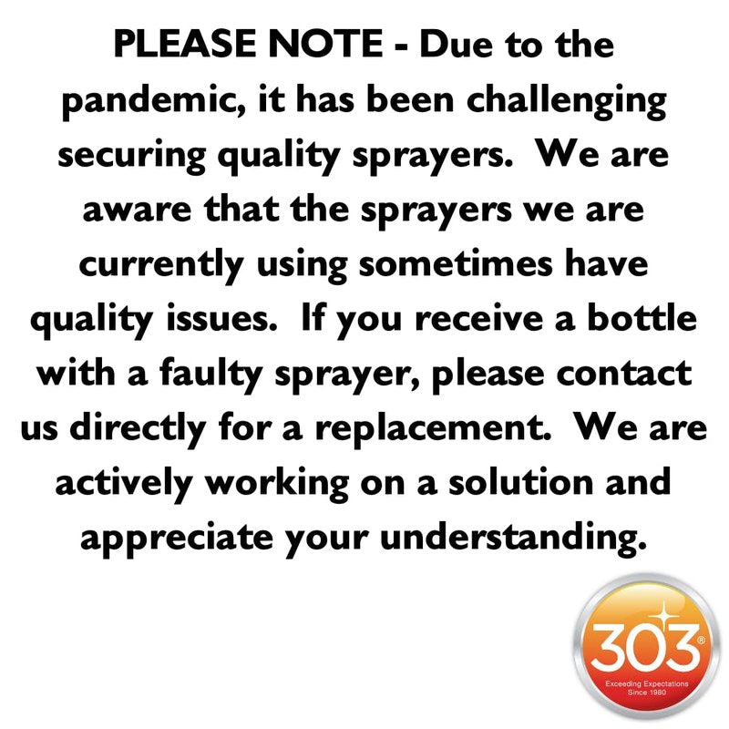 303 Products Marine Graphene Nano Spray Coating - Next Level Protection - Enhances Gloss and Depth - Reduces Water Spotting - UV Ray Protection- Safe to Use in the Sun - 32 fl. oz. (30251), White