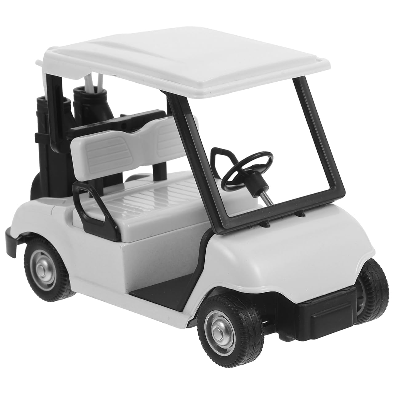 Homoyoyo 3 Pack: Diecast Golf Carts Ornaments, Alloy Metal Mini Model 1:20 Scale Golfcart Pullback Vehicles for Golfing Themed Office Desk Decor, Birthday Party Cake Decorations