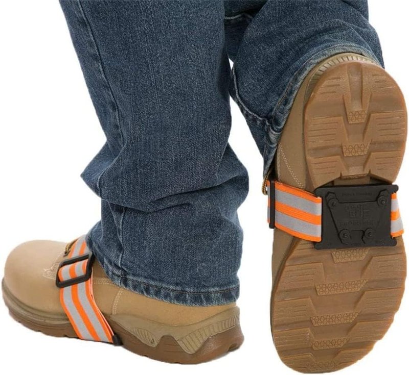 Due North Mid-Sole Ice Cleats - Winter Traction for Snow - Rotatable For Indoor/Outdoors, Driving, Or Walking (1 Pair)