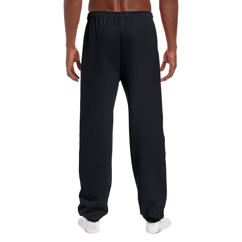 Gildan Adult Fleece Elastic Bottom Sweatpants, Style G18200, Black, Large