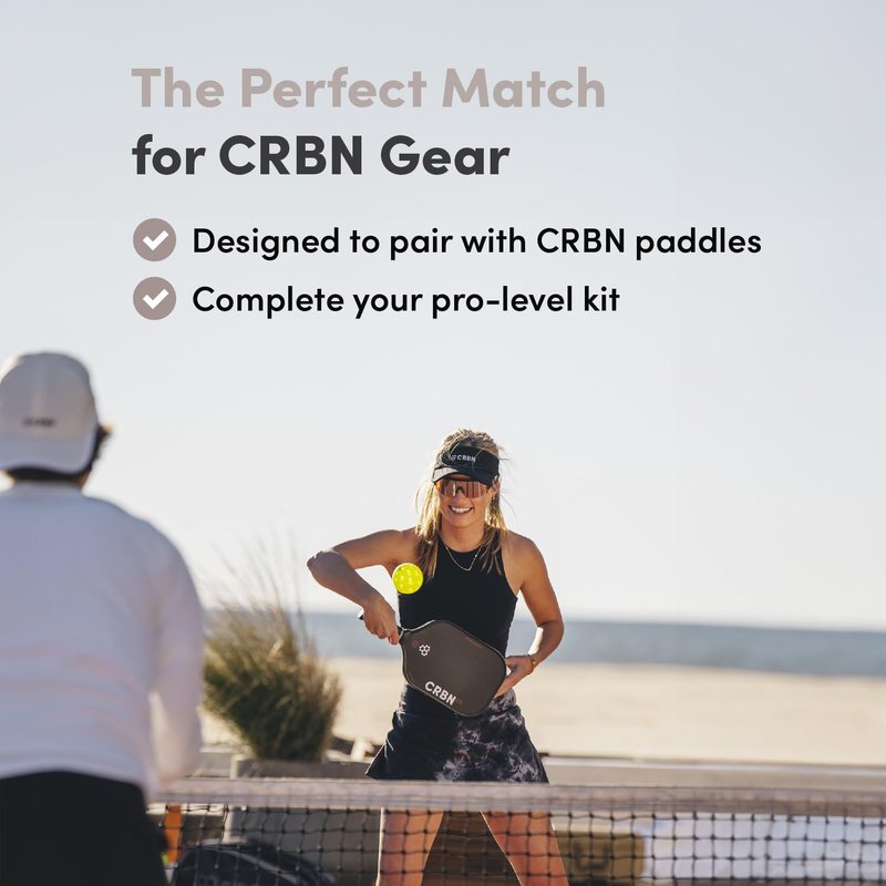 CRBN Pickleball - Backpack - Pro Team Pickleball Bag - Padded Compartment with Space for 3 Paddles, Shoes & More
