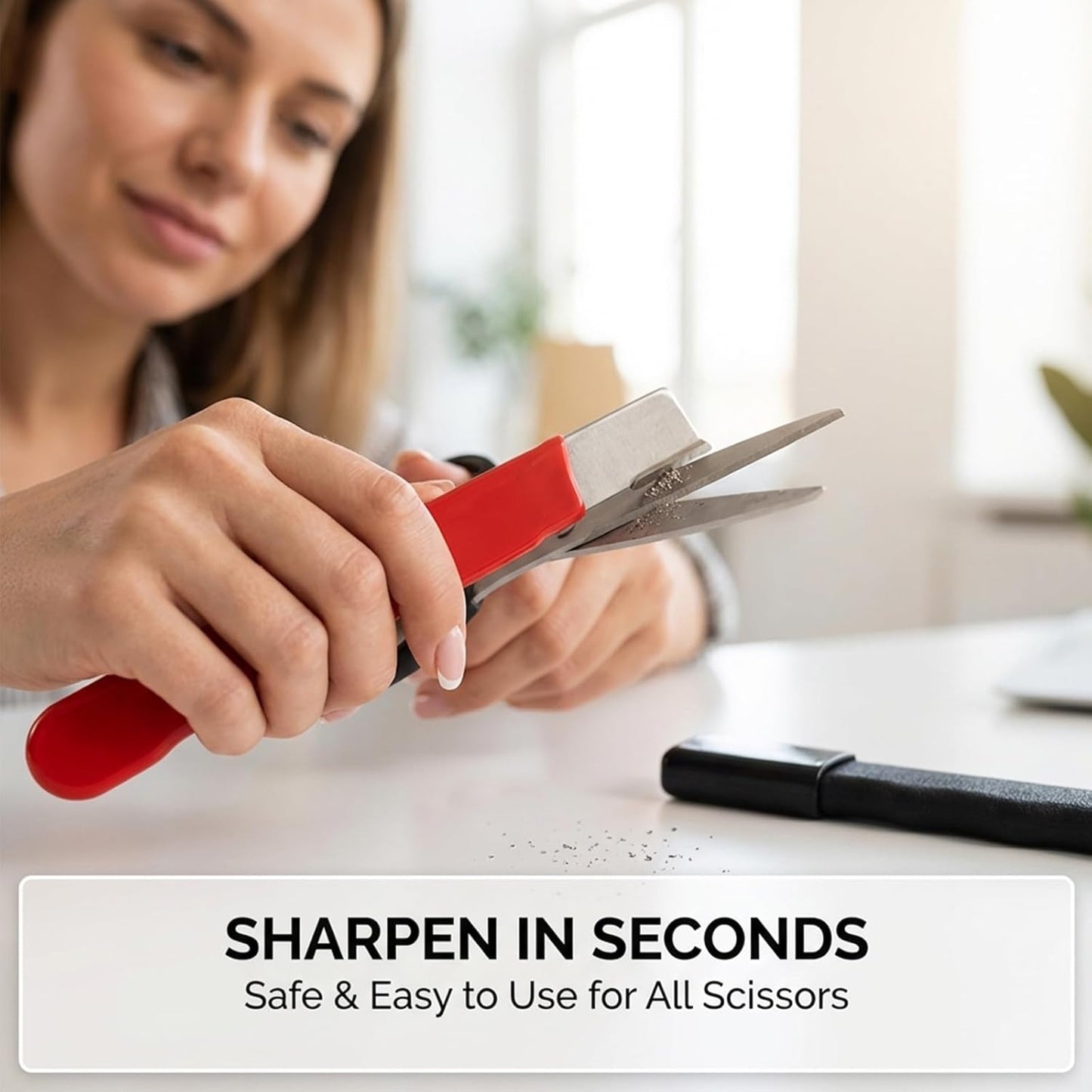 Garden Tool Sharpener - Portable Pocket Blade Sharpener for Pruning Shears, Knives & Clippers | Wolfram Steel Multi-Pack