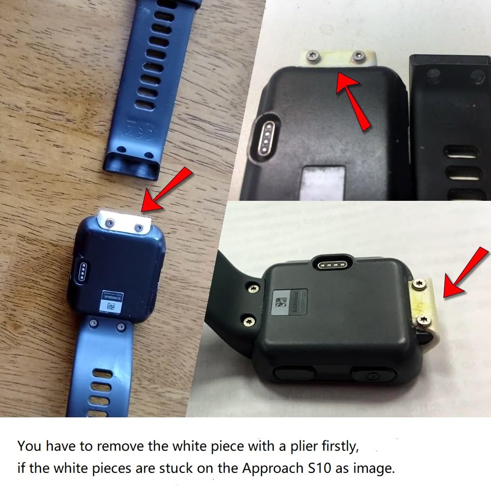 C2D JOY One Sheet Nylon Strap Compatible with Garmin Approach s10 Replacement Golf WatchBand (Black)