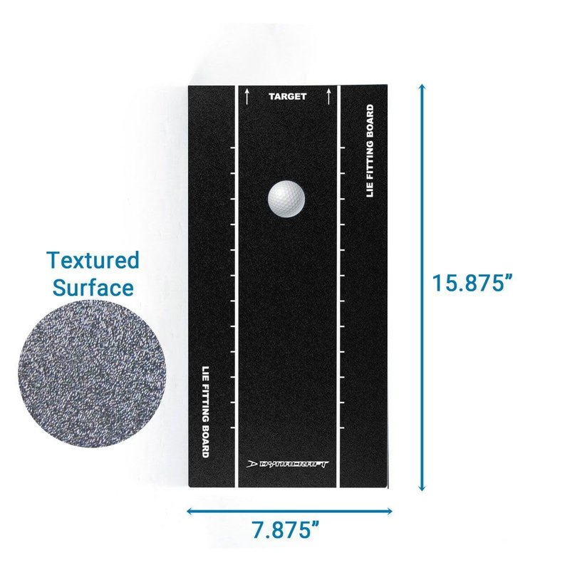 Dynacraft Heavy Duty Golf Club Lie Fitting Board, Textured Surface Training Aid for Indoor/Outdoor Use (No Impact Tape Required)