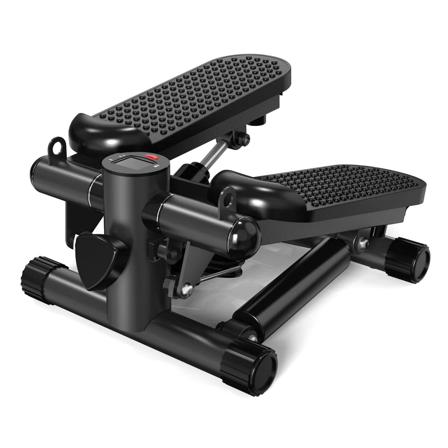 NAYSAYE Stepper for Exercise, Mini Stair Stair Stepper with 300LBS Loading Capacity, Fitness Stepper with LED Smart Display and Resistance Bands for Home Apartment Black