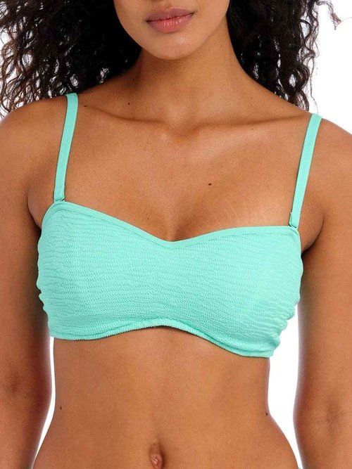 Freya Women's Ibiza Waves Underwire Bandeau Bikini Top Blue