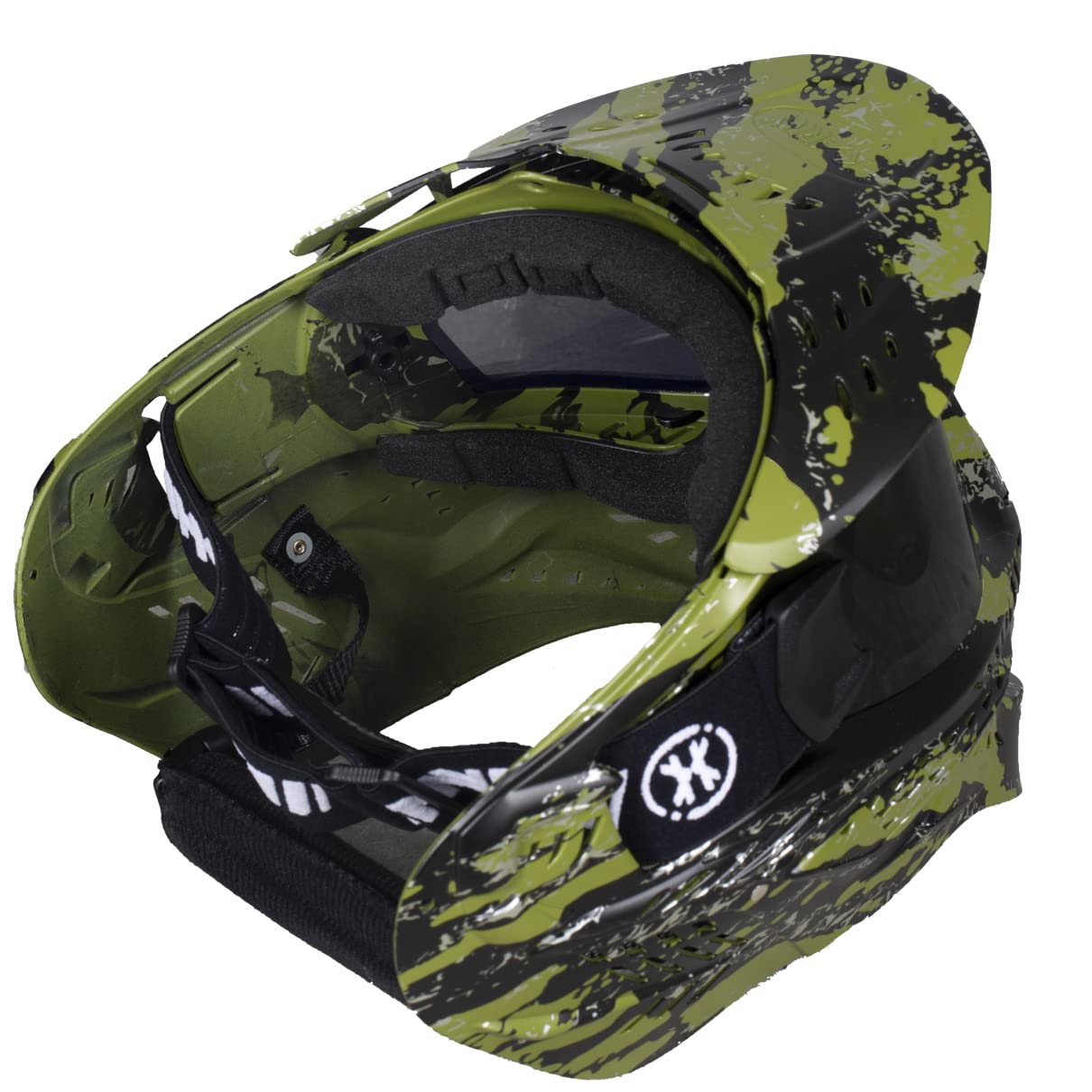 HK Army HSTL Goggle Paintball Airsoft Mask with Anti Fog Thermal Lens (Fracture Black/Olive/Smoke Lens)