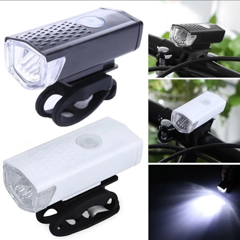 Ultra Bright Rechargeable Bike Light for Night Riding, Waterproof Durable LED Headlight and Taillight Set, Quick Install Clip for Road, Mountain and City Bikes, High Visibility Cycling Safety Light
