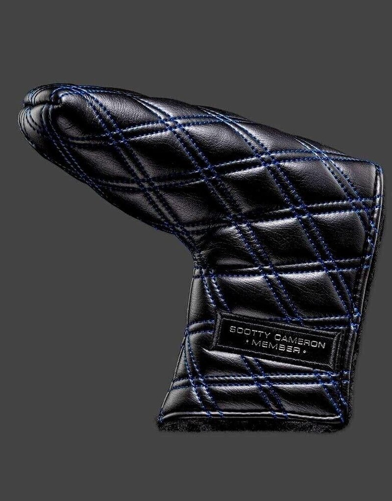 New SCOTTY CAMERON 2024 Club Cameron Blade Leather Headcover - 100% Authentic (Cover ONLY), BLACK/BLUE