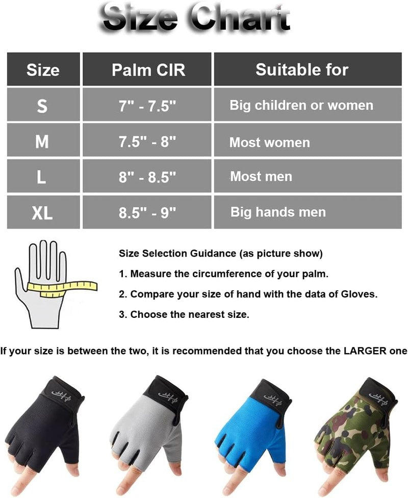 Fingerless Sports Gloves - Multipurpose Water & Fishing Gear for Men & Women | Ideal for Sailing, Rowing, Kayaking