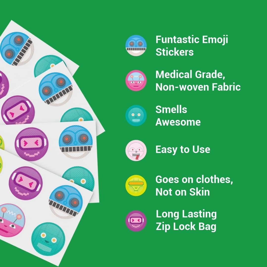 Focus Enhancing Stickers for Kids & Adults - Natural Brain Support Patches | 24 Count
