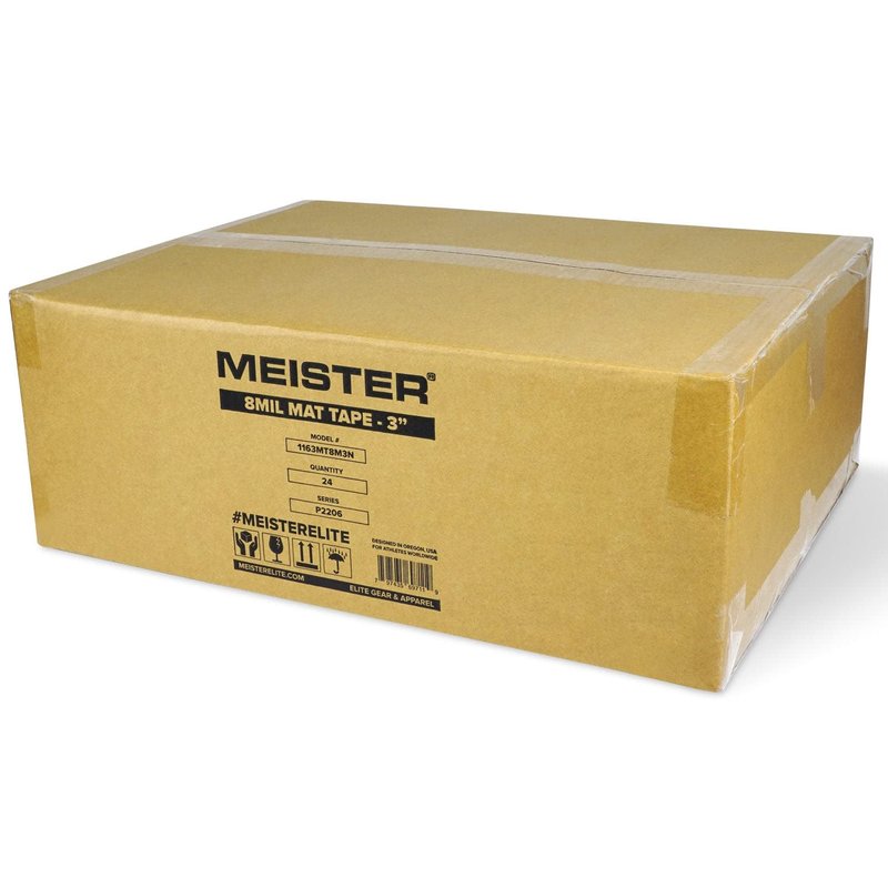 Meister Deluxe 8mil Mat Tape for Wrestling, Grappling and Exercise Mats - Clear - 3" x 84ft - 1 Roll